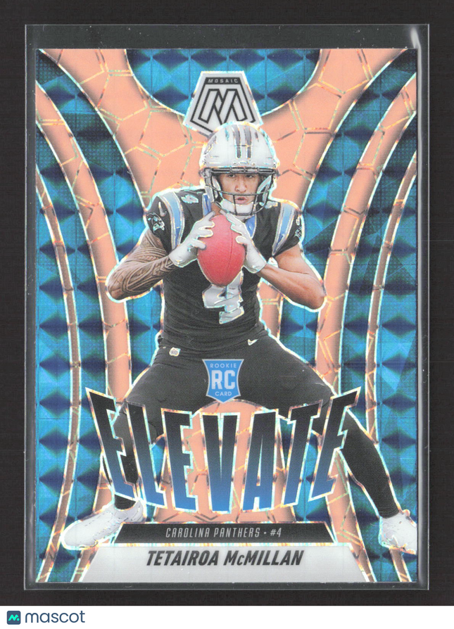 2025 Panini Mosaic Prizm Elevate Tetairoa McMillan #6 Orange RC