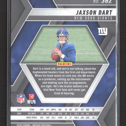 2025 Panini Mosaic Football Jaxson Dart #362 RC
