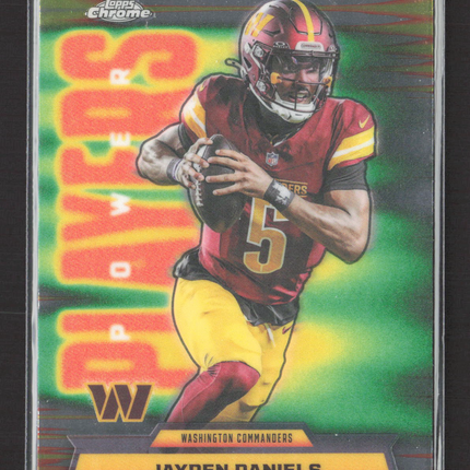 2025 Topps Chrome Power Players Jayden Daniels #PP-3