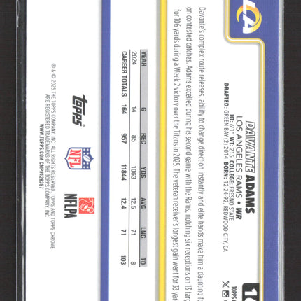 2025 Topps Chrome Davante Adams #165 RayWave