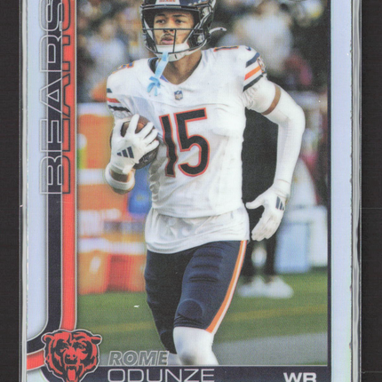 2025 Topps Chrome Rome Odunze #49 Refractor