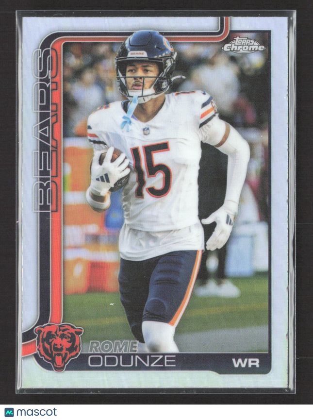2025 Topps Chrome Rome Odunze #49 Refractor
