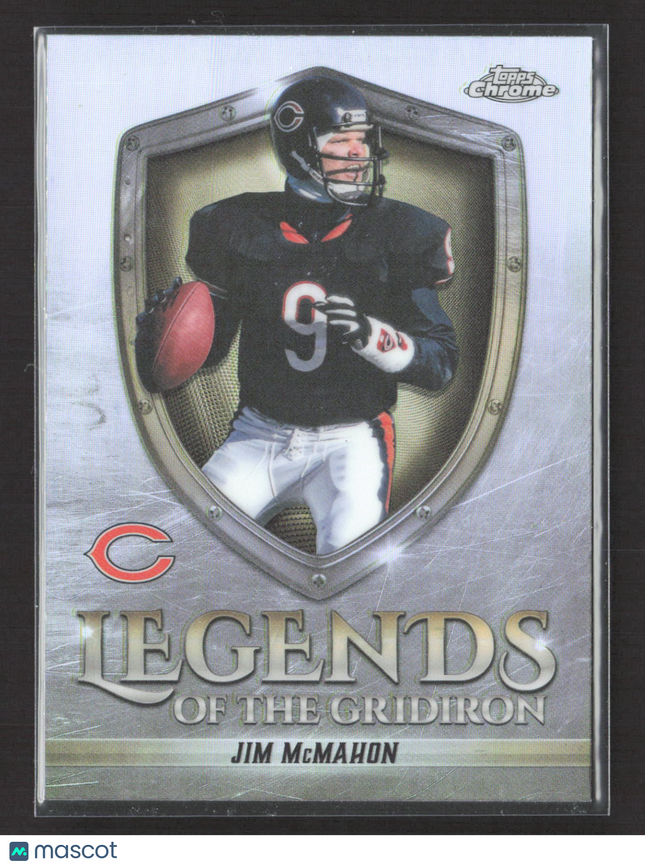 2025 Topps Chrome Legends of the Gridiron Jim McMahon #LOG-5 Refractor