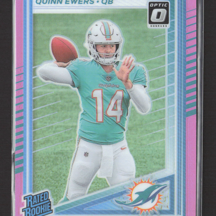 2025 Panini Donruss Optic Quinn Ewers #342 Pink