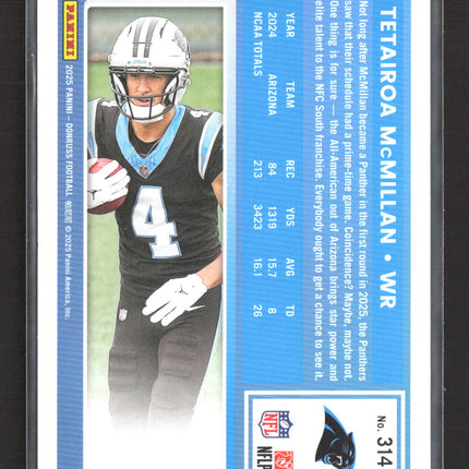 2025 Panini Donruss Football Tetairoa McMillan #314