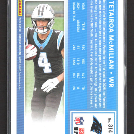 2025 Panini Donruss Tetairoa McMillan #314