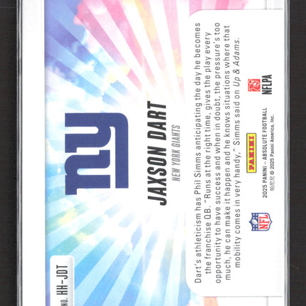 2025 Panini Absolute Football Hog Heaven Jaxson Dart #HH-JDT RC