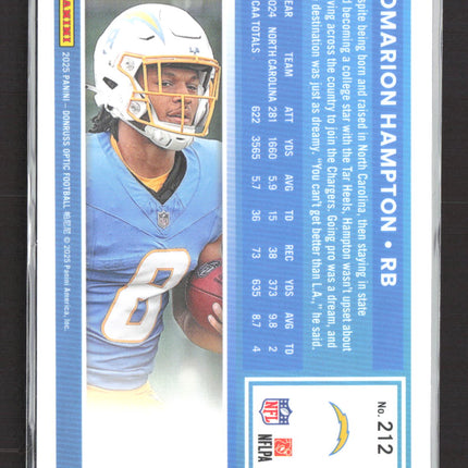 2025 Panini Donruss Optic Omarion Hampton #212