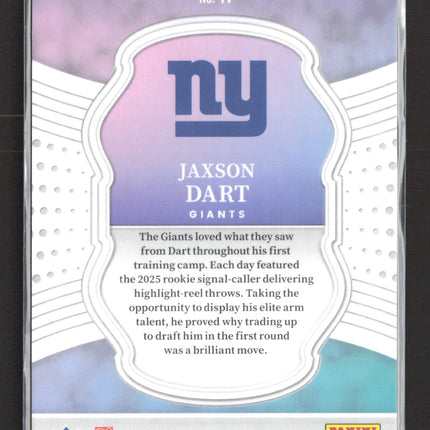 2026 Panini Select Select Certified Jaxson Dart #17 RC