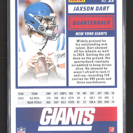 2025 Panini Score Jaxson Dart #35 RC