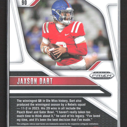2025 Panini Prizm Draft Picks Jaxson Dart #90 RC
