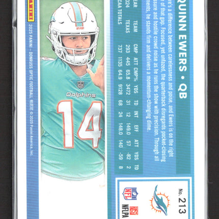2025 Panini Donruss Optic Quinn Ewers #213