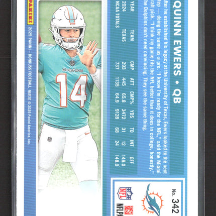 2025 Panini Donruss Football Quinn Ewers #342