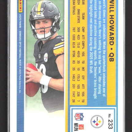 2025 Panini Donruss Optic Will Howard #233