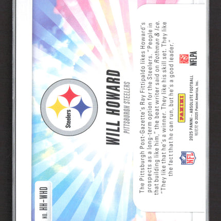 2025 Panini Absolute Hog Heaven Will Howard #HH-WHD RC