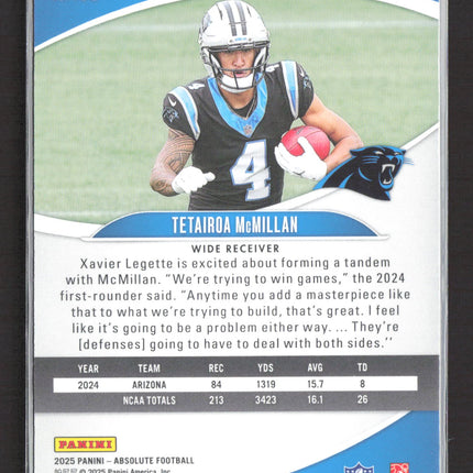 2025 Panini Absolute Football Tetairoa McMillan #183