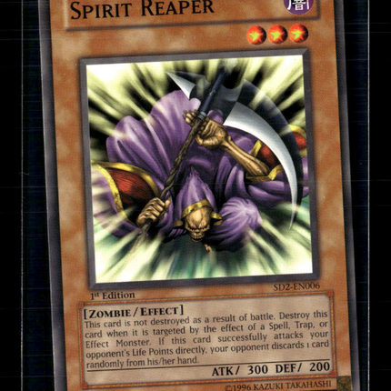 Yu-Gi-Oh! Spirit Reaper Structure Deck: Zombie Madness SD2-EN006 1st Edition
