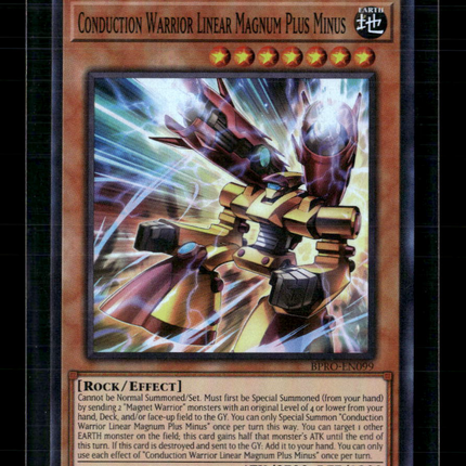 Yu-Gi-Oh! Conduction Warrior Linear Magnum SR BPRO-EN099 1st Edition