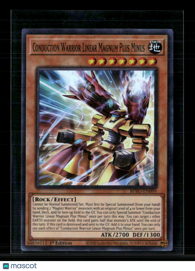 Yu-Gi-Oh! Conduction Warrior Linear Magnum SR BPRO-EN099 1st Edition