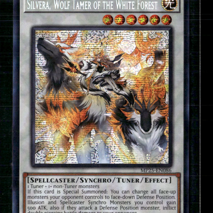 Yu-Gi-Oh! Silvera, Wolf Tamer of the White Forest SR MP25-EN086 1st Edition
