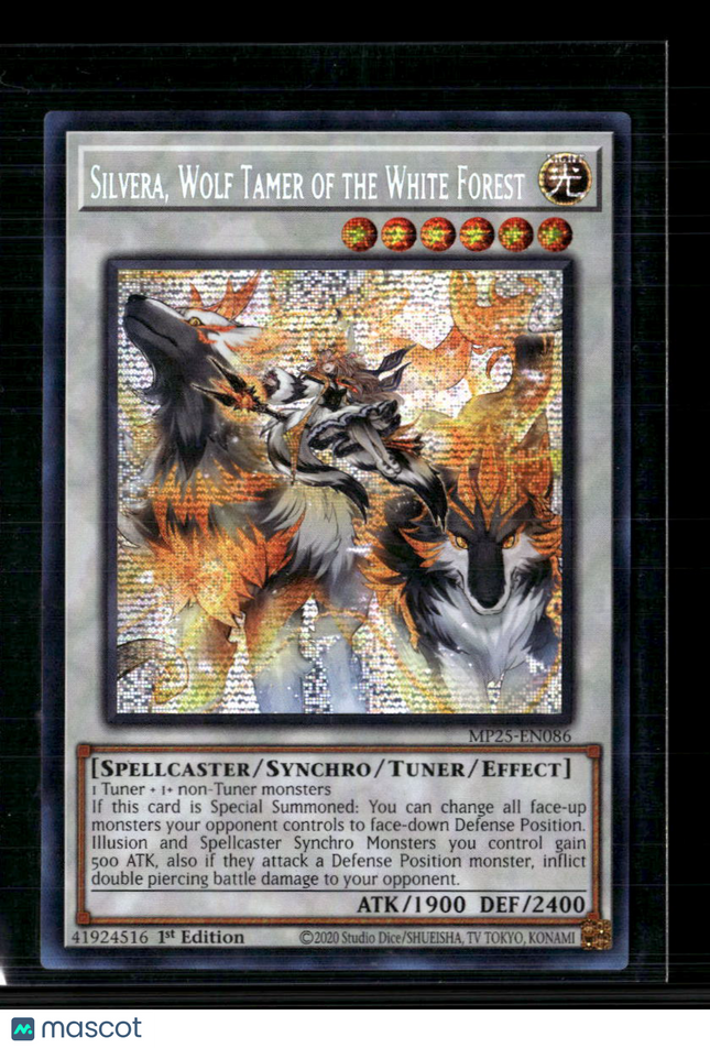 Yu-Gi-Oh! Silvera, Wolf Tamer of the White Forest SR MP25-EN086 1st Edition