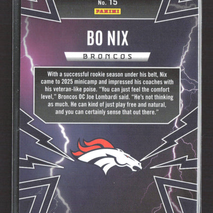 2025 Panini Phoenix Thunderbirds Bo Nix #15