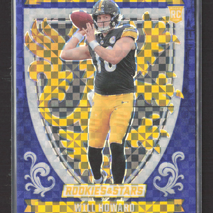 2025 Panini Rookies & Stars Prizm Crusade Will Howard #12 Blue RC