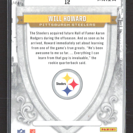 2025 Panini Rookies & Stars Prizm Crusade Will Howard #12 Blue RC