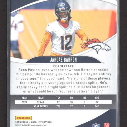 2025 Panini Absolute Football Jahdae Barron #131 Kaleidoscope RC