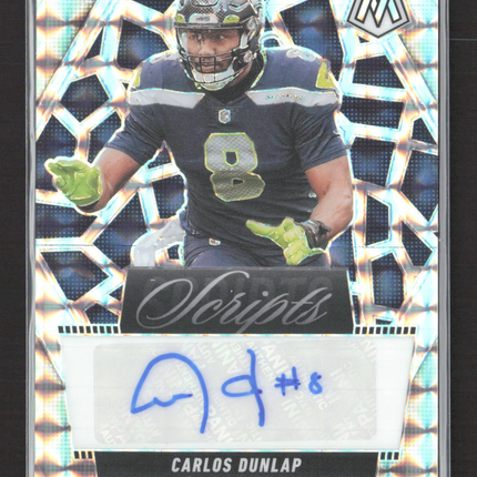 2025 Panini Mosaic Scripts Carlos Dunlap #SCR-CDP Auto