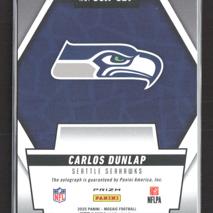 2025 Panini Mosaic Scripts Carlos Dunlap #SCR-CDP Auto