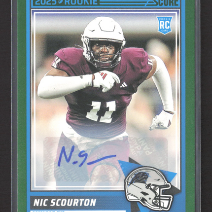 2025 Panini Score Nic Scourton #27 RC
