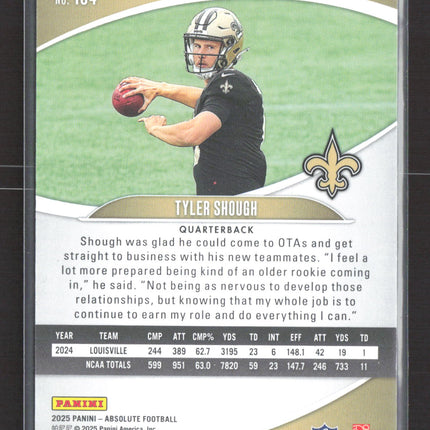2025 Panini Absolute Football Tyler Shough #194 RC