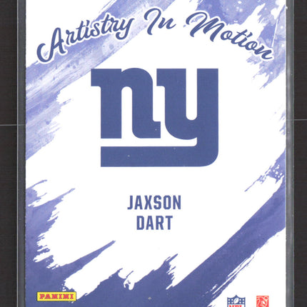 2025 Panini Rookies & Stars Artistry In Motion Jaxson Dart #16 RC