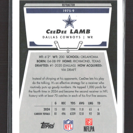 2025 Topps Chrome CeeDee Lamb #1975-9 Refractor