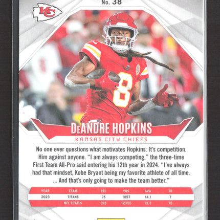 2025 Panini Phoenix DeAndre Hopkins #38 Orange Black