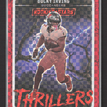 2025 Panini Rookies & Stars Prizm Thrillers Bucky Irving #29 Red