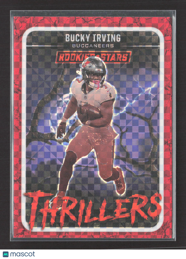 2025 Panini Rookies & Stars Prizm Thrillers Bucky Irving #29 Red