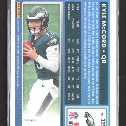 2025 Panini Donruss Optic Kyle McCord #325 Pink