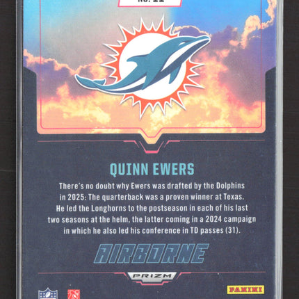 2025 Panini Rookies & Stars Prizm Airborne Quinn Ewers #11 RC