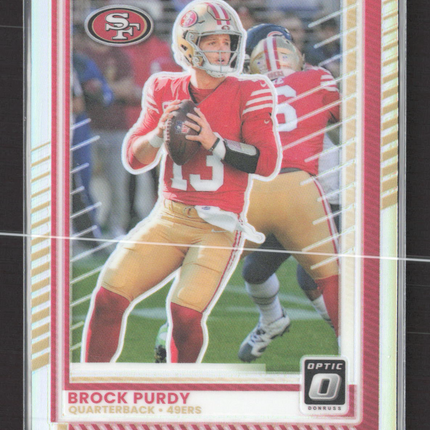 2025 Panini Donruss Optic Prizm Brock Purdy #38 Holo