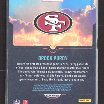 2025 Panini Rookies & Stars Prizm Airborne Brock Purdy #21
