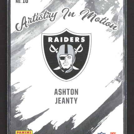 2025 Panini Rookies & Stars Artistry In Motion Ashton Jeanty #10 RC