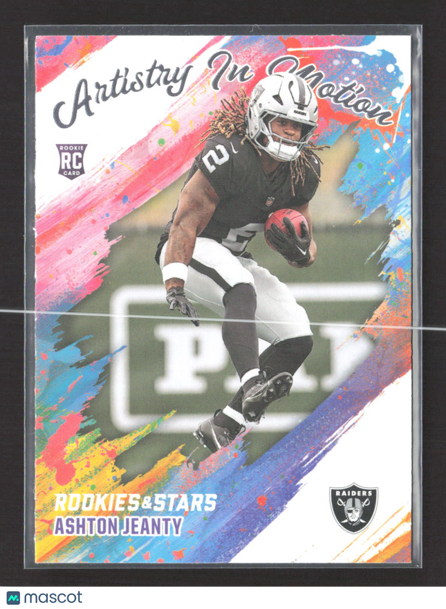 2025 Panini Rookies & Stars Artistry In Motion Ashton Jeanty #10 RC