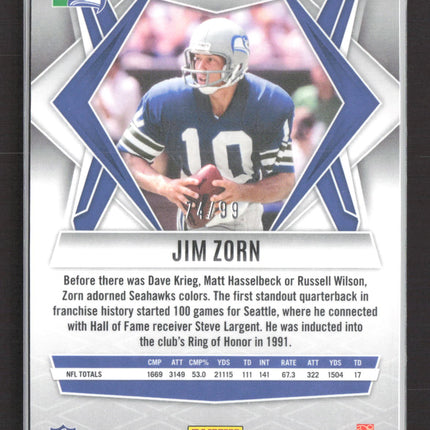 2025 Panini Phoenix Football Jim Zorn #139 Snowflake 74/99