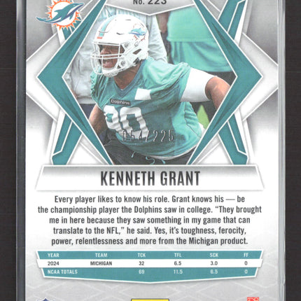2025 Panini Phoenix Kenneth Grant #223 Green RC /225
