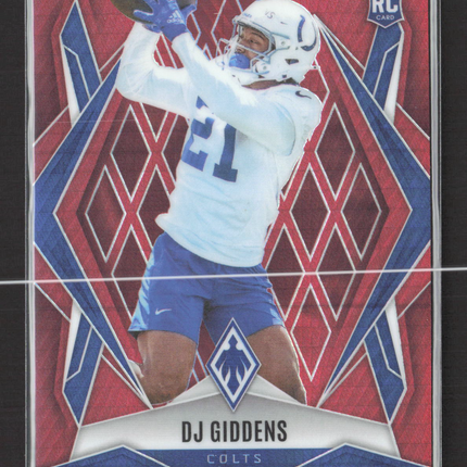 2025 Panini Phoenix DJ Giddens #208 Red RC 114/399