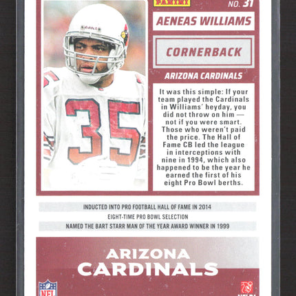 2025 Panini Score Football Aeneas Williams #31 Gold /499