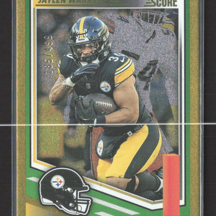 2025 Panini Score Jaylen Warren #225 Gold /499