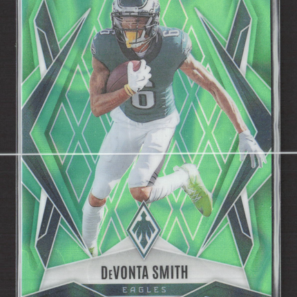 2025 Panini Phoenix Football DeVonta Smith #12 Green /225